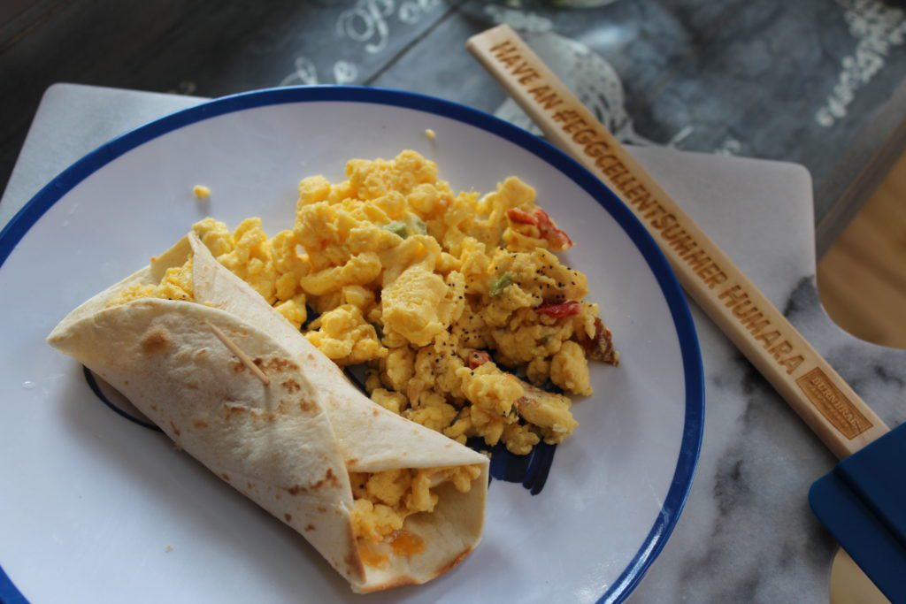 5 Minute Scrambled Egg Wrap With Burnbrae Farms Eggs [RECIPE]